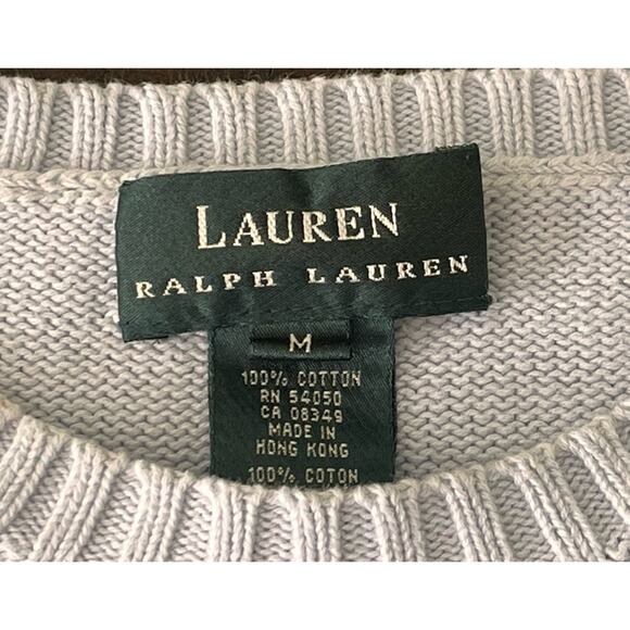Vintage Lauren Ralph Lauren Sweater Women’s Medium Embroidered Sailboat - Picture 5 of 12